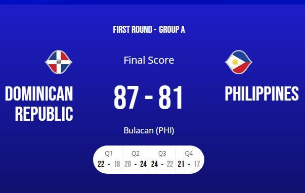 中国男篮首战告负 面临巴黎奥运资格争夺战