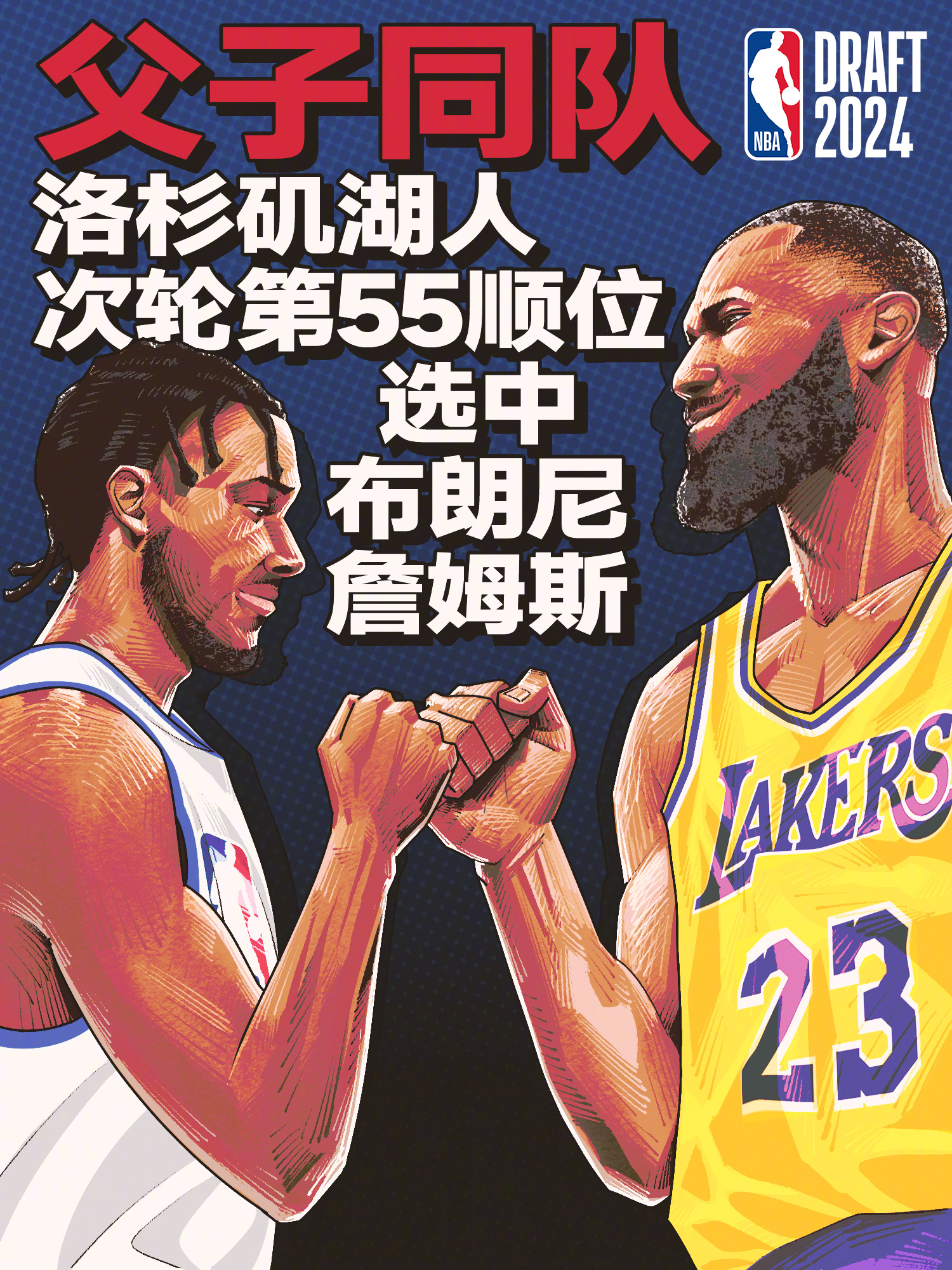 詹姆斯之子布朗尼NBA次轮